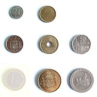 peseta coins