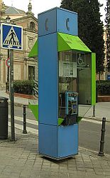 Spanish phone booth