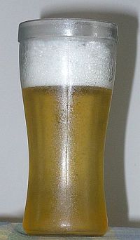 glass of lager